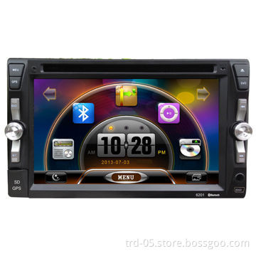 2-Din Universal Car, GPS DVD Player with 6.2-inch Digital Display